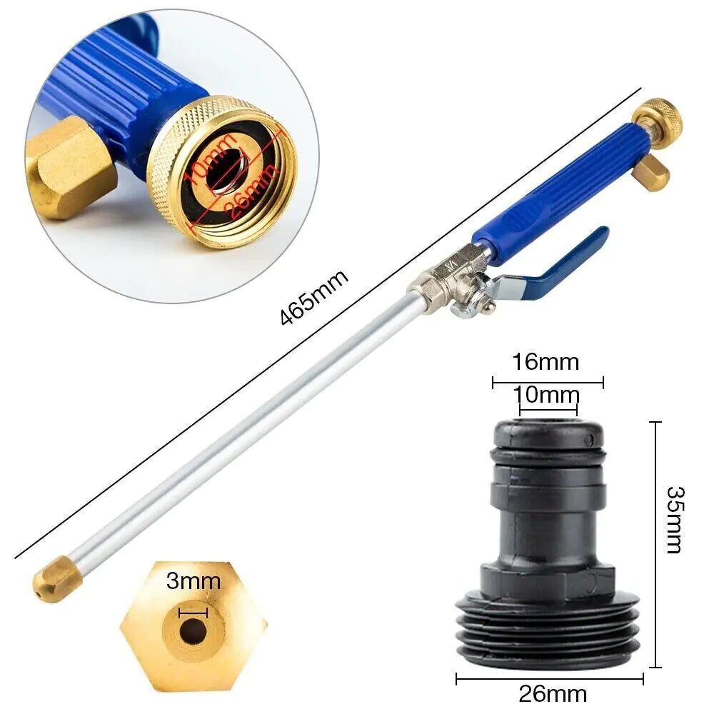 High Pressure Power Washer Water Spray Gun Nozzle Wand Attachment Garden Hose Rieworkes