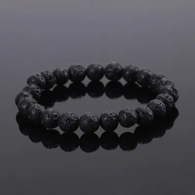 Elastic Beaded Bracelet with Natural Tiger Eye Stones Mimarta