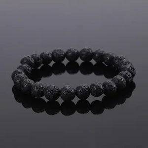 Elastic Beaded Bracelet with Natural Tiger Eye Stones Mimarta