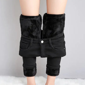 Velvet Thickening Denim Pants Rieworkes