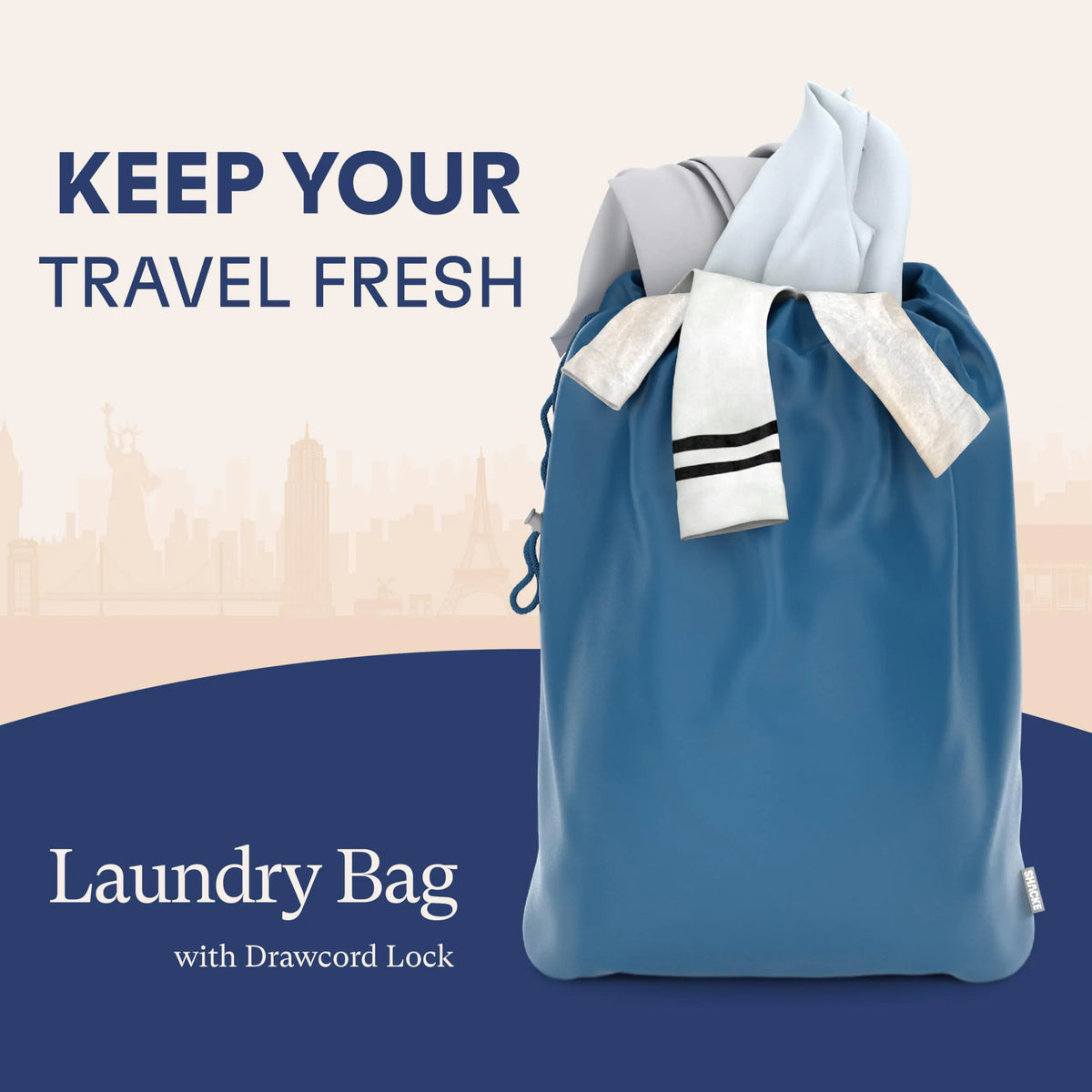 5 Set/8 Set Packing Cubes - Travel Organizers with Laundry Bag Set of 5 5 Set - Navy Blue Rieworkes