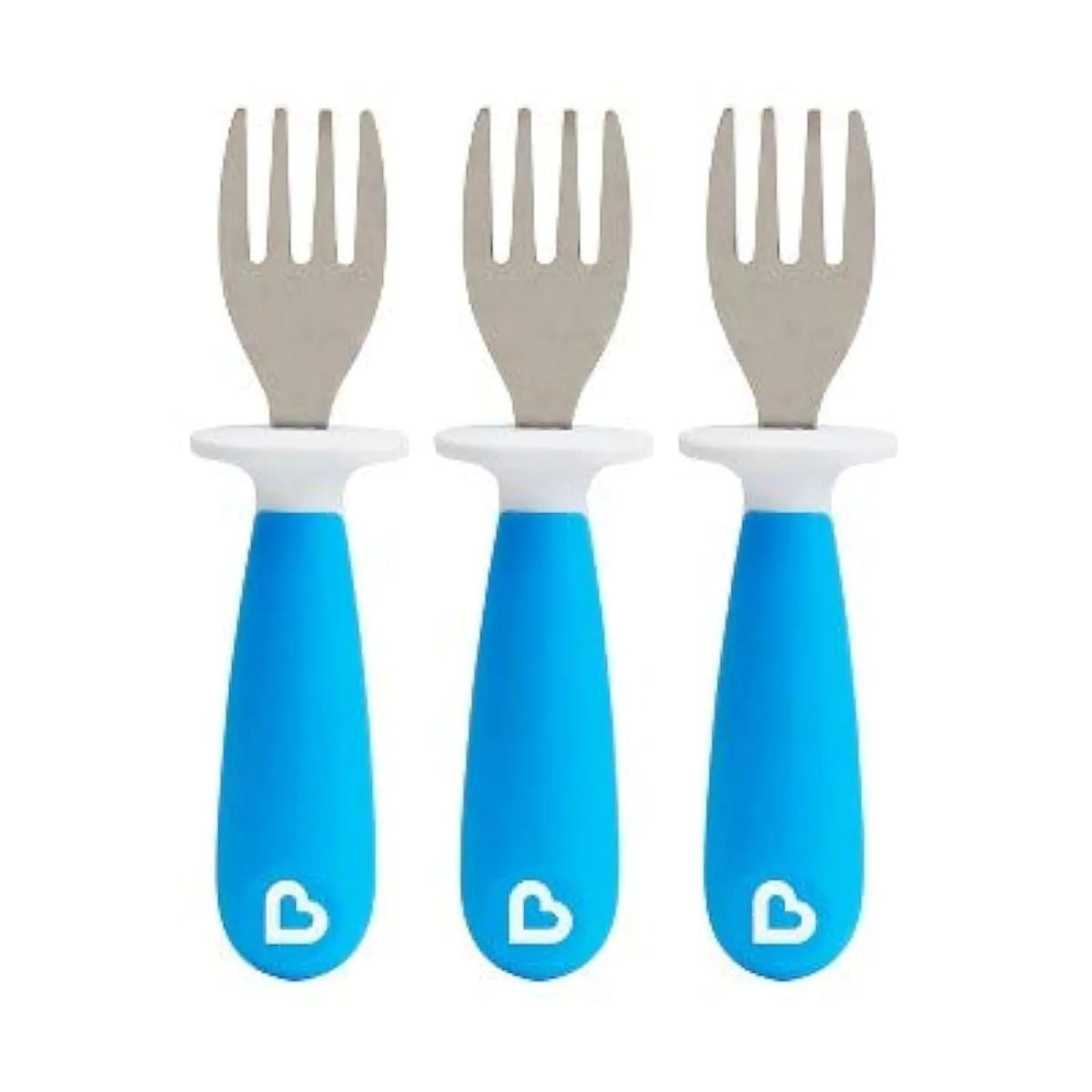Munchkin Raise Toddler Fork Set Blue 3 Piece Set Rieworkes