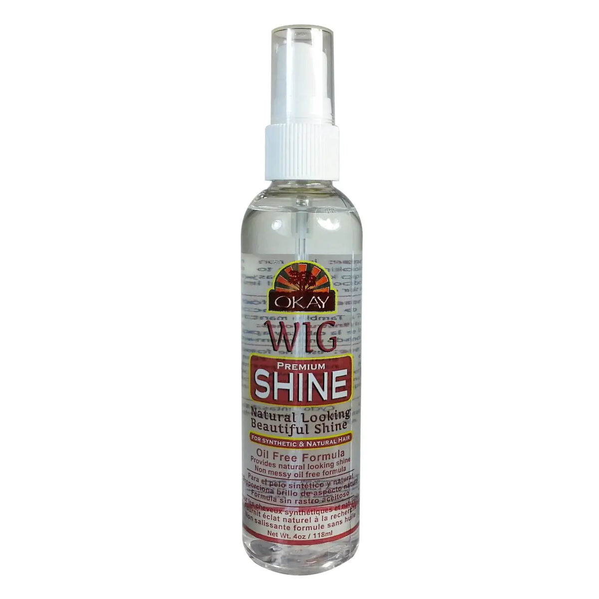 OKAY WIG SHINE OIL FREE FORMULA 4oz/118ml Mimarta