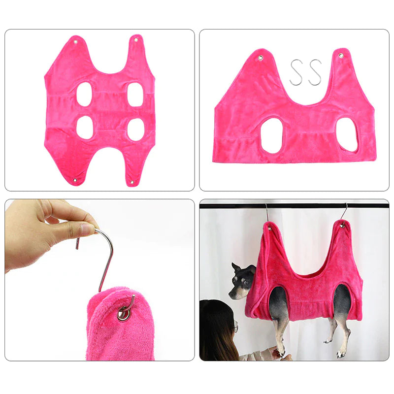 Portable Pet Dog Cat Grooming Hanging Hammock Harness Breathable Groom Helper US Mimarta