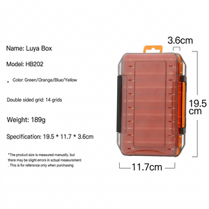 Durable Dual-Sided Fishing Tackle Box Mimarta