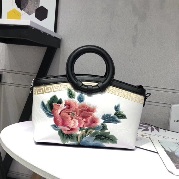 Embroidered Handbag for Women with Qipao Design Mimarta