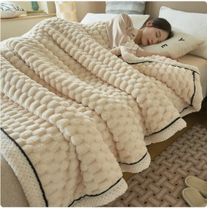 Winter Coral Flannel Thermal Blanket Rieworkes