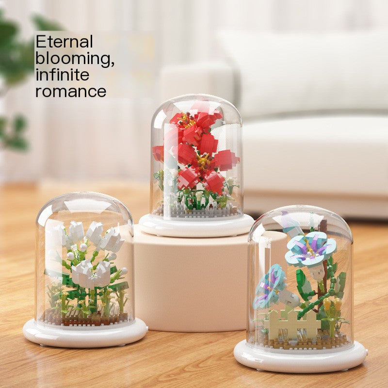 Eternal Flower Bouquet Sunflower Building Block Set Mimarta