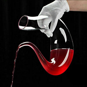 Crystal U-shaped 1500ml Wine Decanter Rieworkes