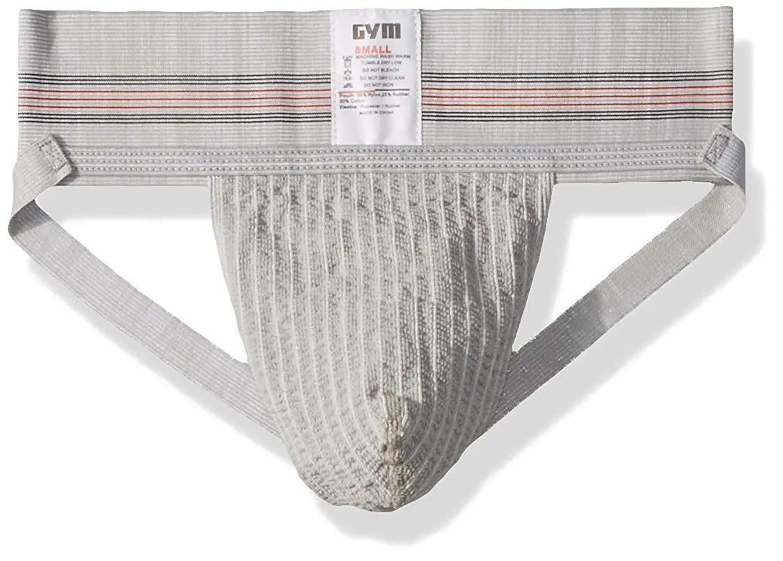 GYM mens 3" Wide Band Classic Athletic Supporter X-Large Heather Grey Rieworkes