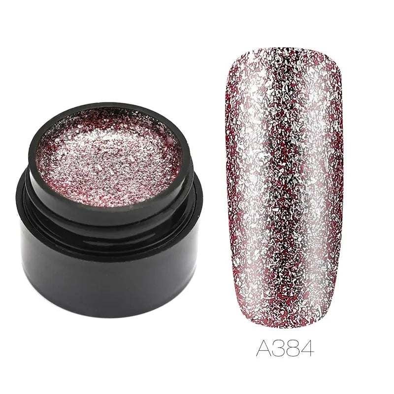 Hybrid Varnishes Gel Nail Polish Set Glitter Rieworkes