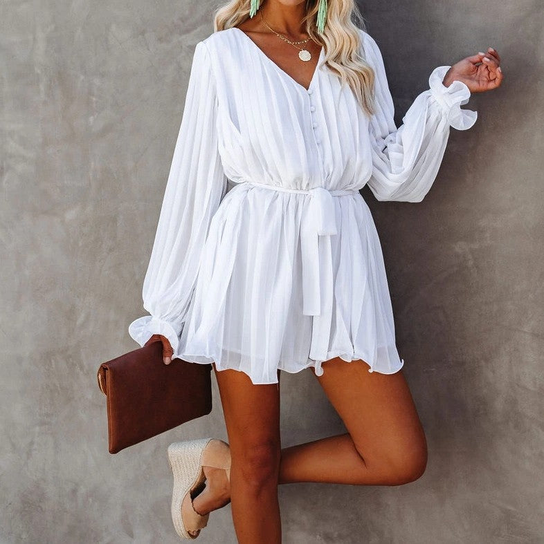 2020 Chiffon Pleated Skirt - Sexy Short Dress Mimarta