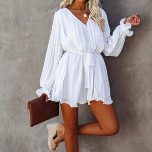 2020 Chiffon Pleated Skirt - Sexy Short Dress Mimarta