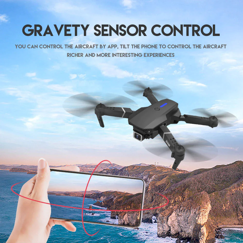 2023 New RC Drone With 4K HD Dual Camera WiFi FPV Foldable Quadcopter +4 Battery Mimarta