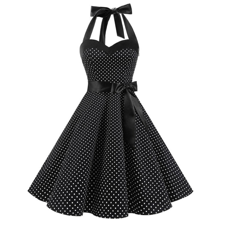 Vintage Polka Dot Strapless Maxi Dress for Women Mimarta
