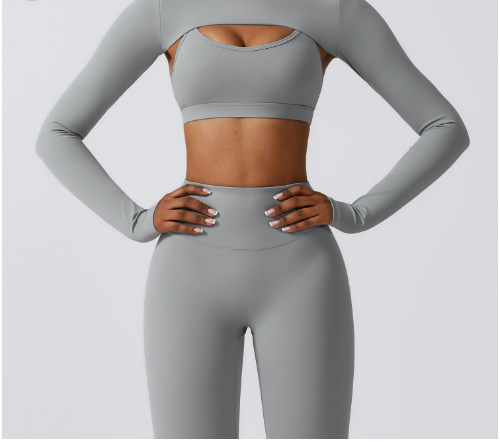 Color Block Cutout Yoga Set Mimarta