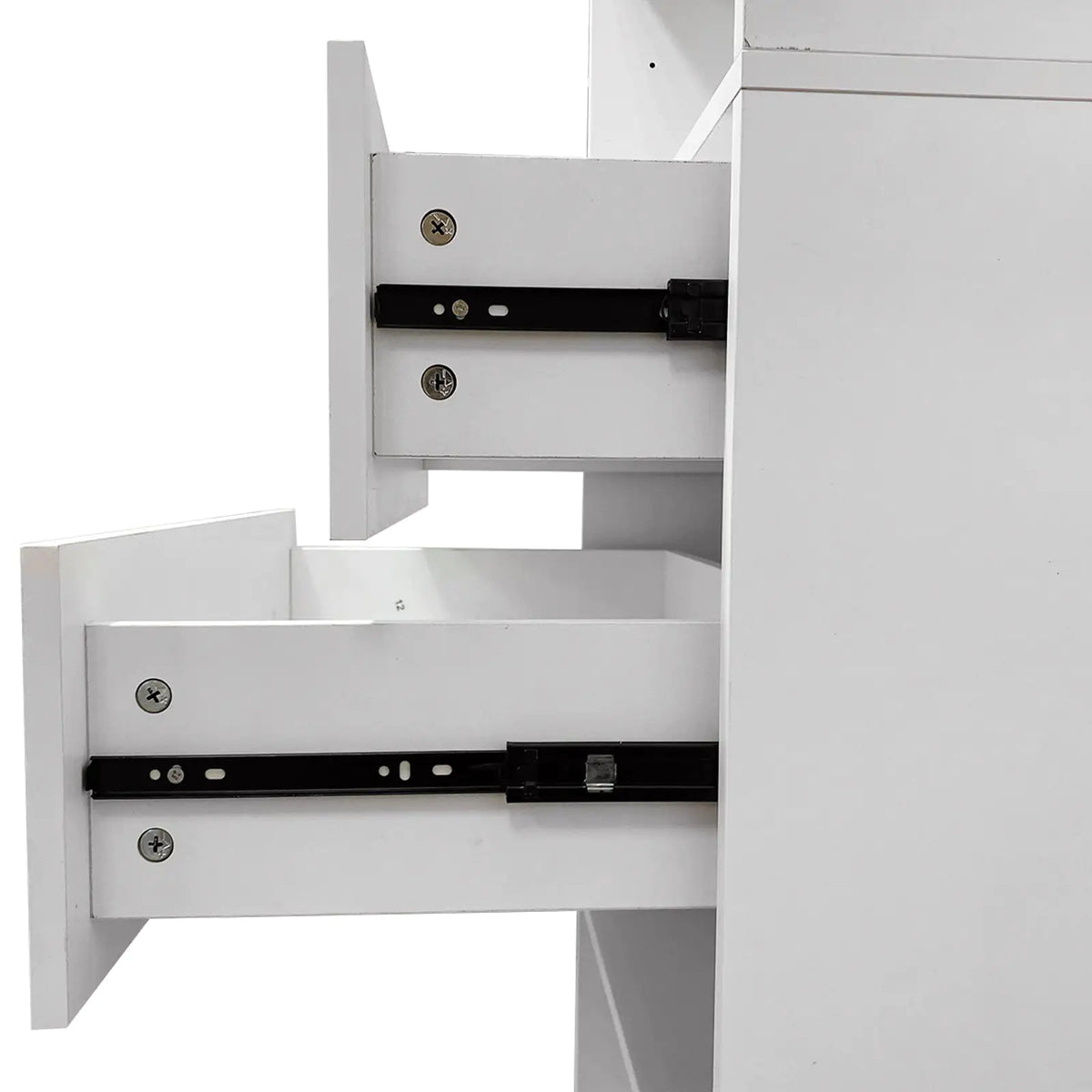 B4 Bathroom colset shelves Wood Modular Closet System Wall Mounted Shelves Walk in Clothes Storage Cabinet Shelving Built in Closet Organizer for Bedroom White 31.49''W x 16.04''D x 47.24''H Rieworkes