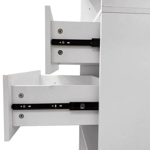 B4 Bathroom colset shelves Wood Modular Closet System Wall Mounted Shelves Walk in Clothes Storage Cabinet Shelving Built in Closet Organizer for Bedroom White 31.49''W x 16.04''D x 47.24''H Rieworkes