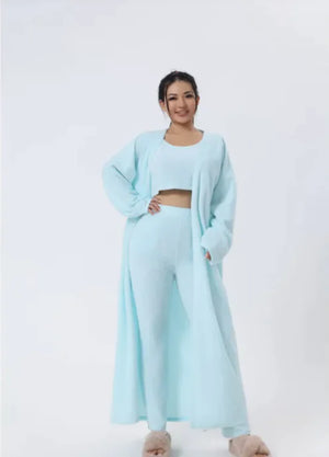Women's 3-Piece Cozy Winter Lounge Set Mimarta
