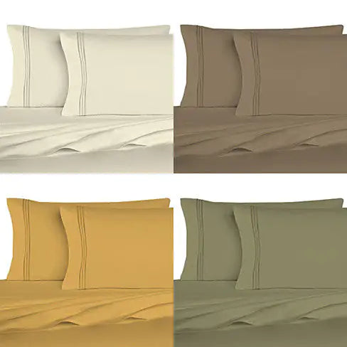 The Good Living Super Cool Micro Fiber Bed Sheets Set of 6 Rieworkes