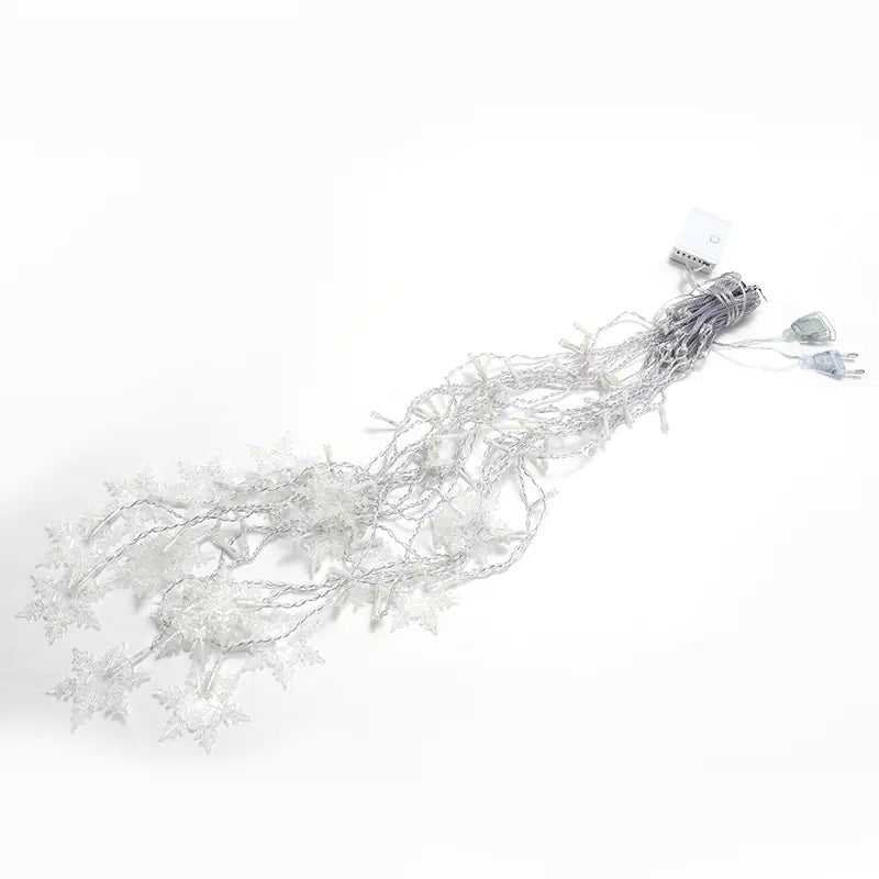LED Snowflake Curtain Lights for Christmas &amp; Parties Mimarta