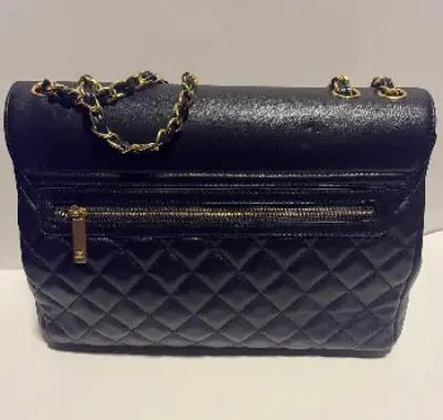 Flap with Top Black Lux Bag Mimarta
