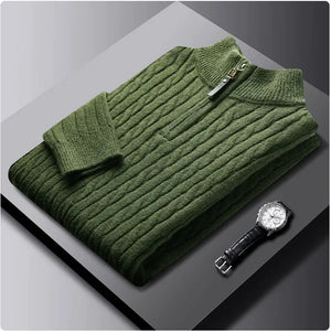 Men's Relaxed Fit Knit Sweater Jacket Rieworkes