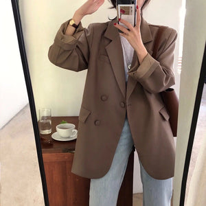 Elegant Loose Fit Lazy Suit Jacket Mimarta