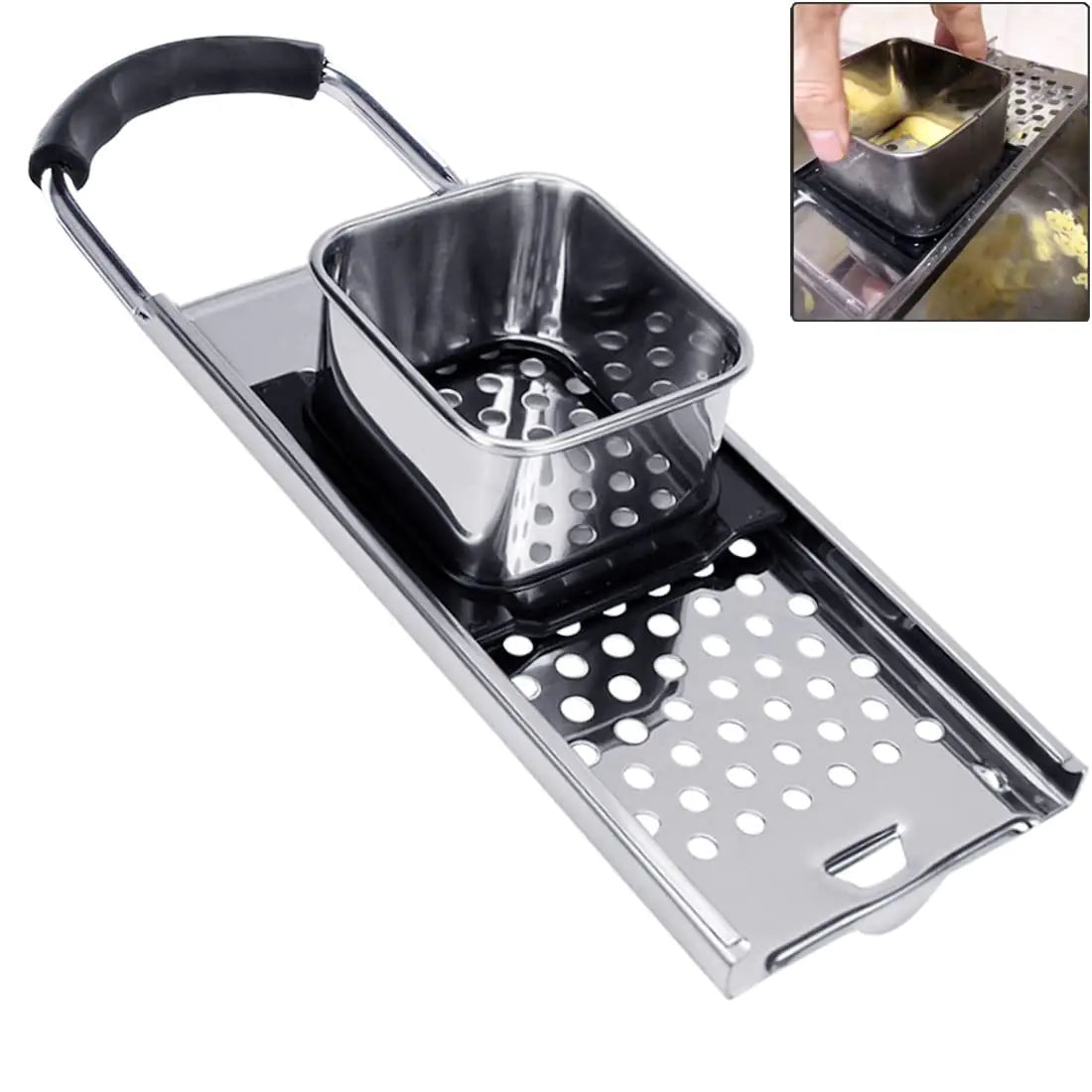 Premium Grade Stainless Steel Spaetzle Maker Timesaver Homemade Traditional German Egg Noodle Maker Manual Pasta Noodle Dumpling Maker with Comfort Grip Handle Kitchen Cooking Tool Mimarta
