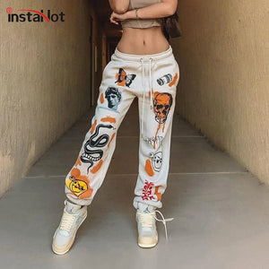 Sweat Pant Cartoon Printed Rieworkes