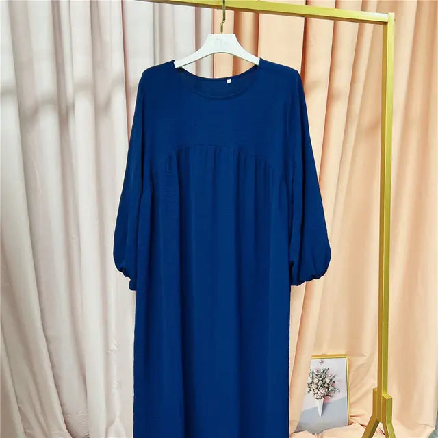 Solid Color Abayas for Women Rieworkes