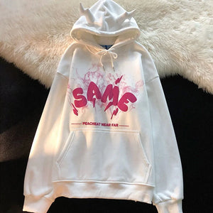 Woman Angel Ears Hoodie Rieworkes