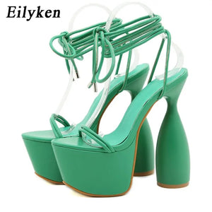 Ankle Strap Super High Heels Rieworkes