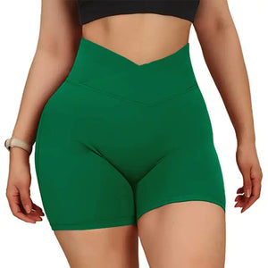 Sports Shorts Women High Waist Workout Seamless Fitness Yoga Shorts Rieworkes