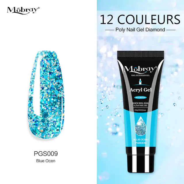 Poly Acrylic Gel: 15ML UV Gel for Nail Extension - 38 Colors Rieworkes
