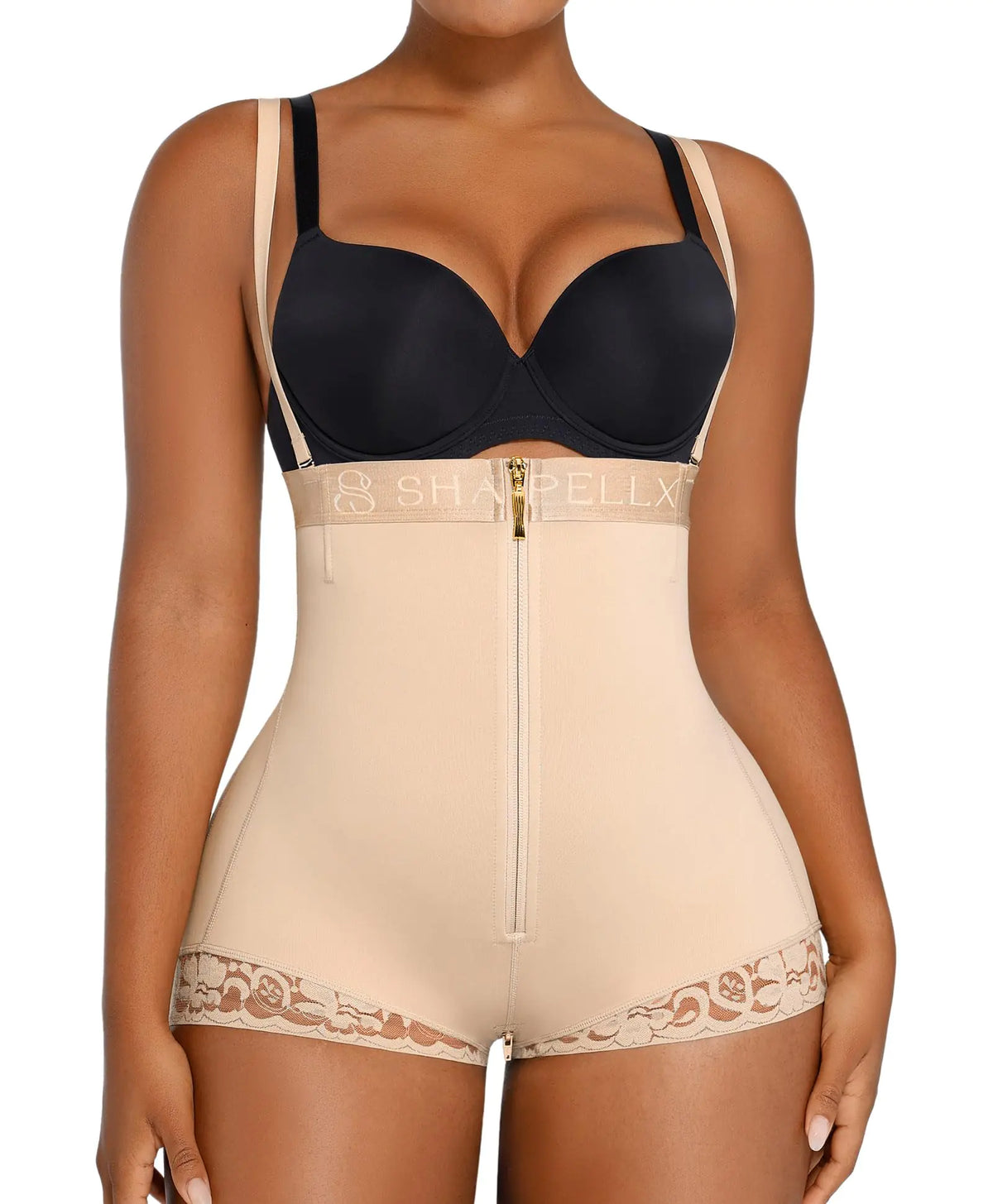 SHAPELLX Shaper Panties High Waisted Butt Enhancer Tummy Control Butt Lifting Shapewear for Women Black Body Shaper Faja Mimarta