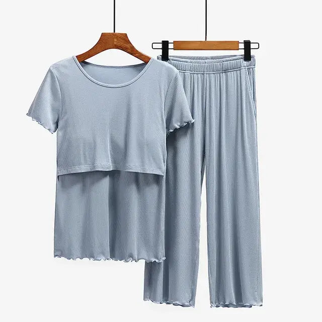 Maternity Clothes Sleepwear Set Rieworkes