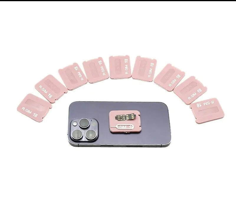 R-SIM18+ RSIM 18+ Nano Unlock Card For iPhone 14 Plus 13 12 11 Pro Max XR iOS 16 Rieworkes