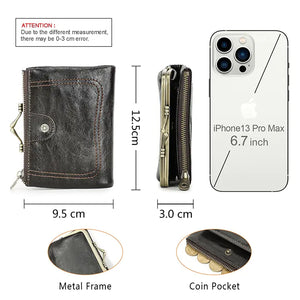 Genuine Leather Wallet Women Rieworkes