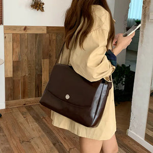 Retro Large Capacity Briefcase with Niche Design Mimarta