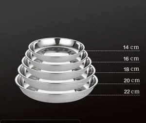 Stainless Steel Tableware Dinner Plate Rieworkes