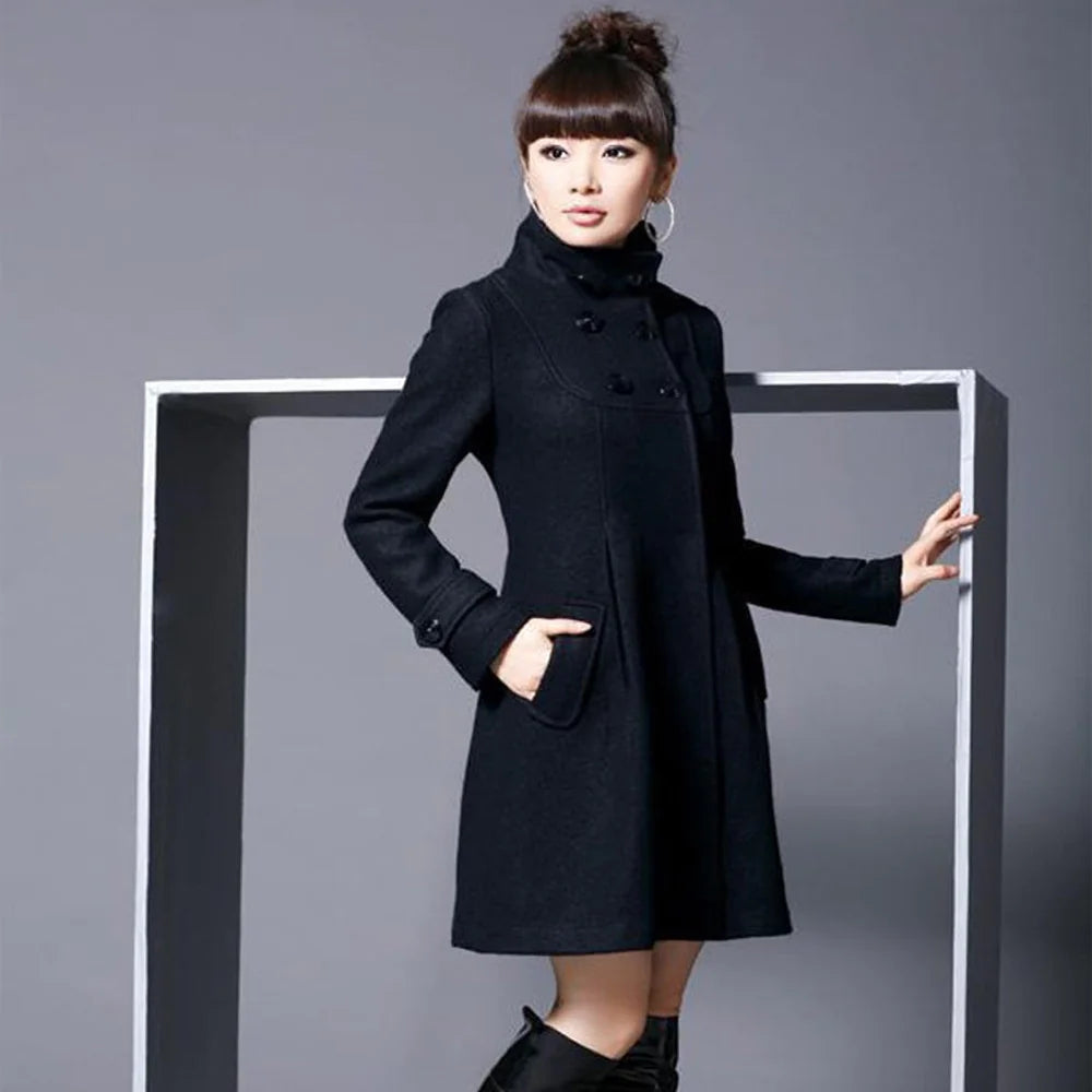 Overcoat hooded double breasted windbreaker Rieworkes