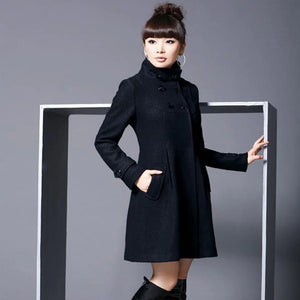 Overcoat hooded double breasted windbreaker Rieworkes