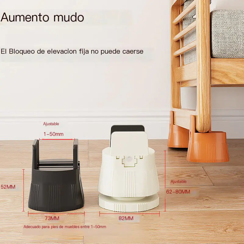 Adjustable Furniture Leg Risers for Tables and Desks Mimarta