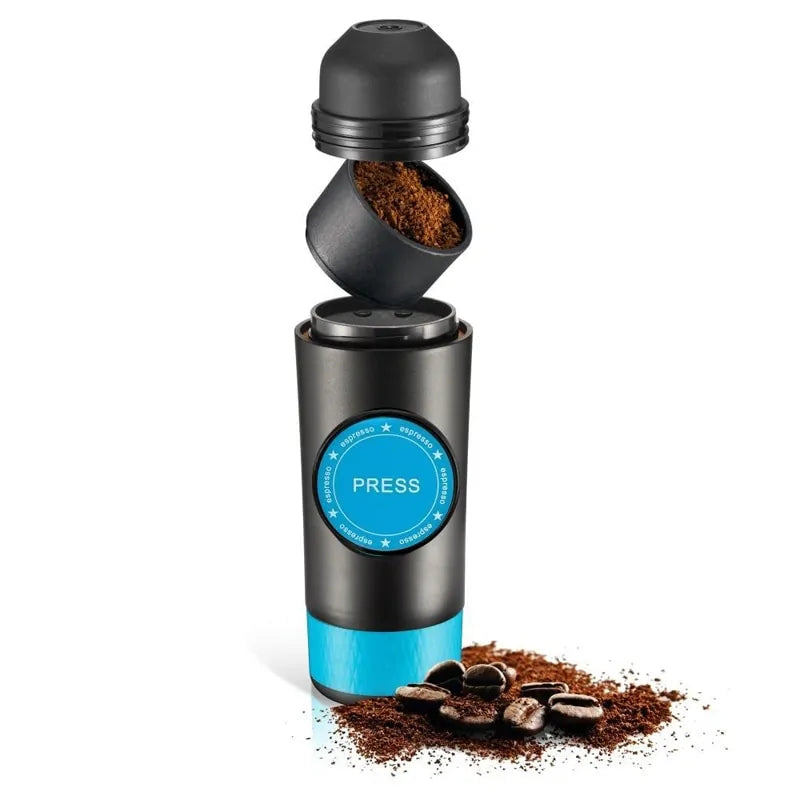 2 in 1 Capsule &amp; Ground Mini Espresso Portable Coffee Maker Rieworkes