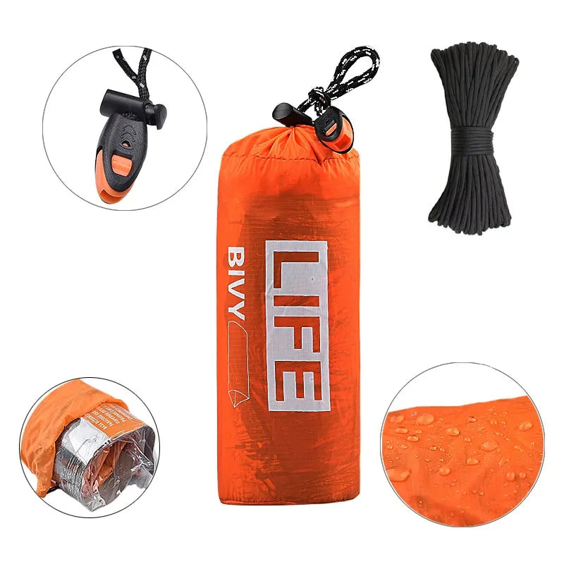 Survival Tube Emergency Tent With Whistle Rieworkes