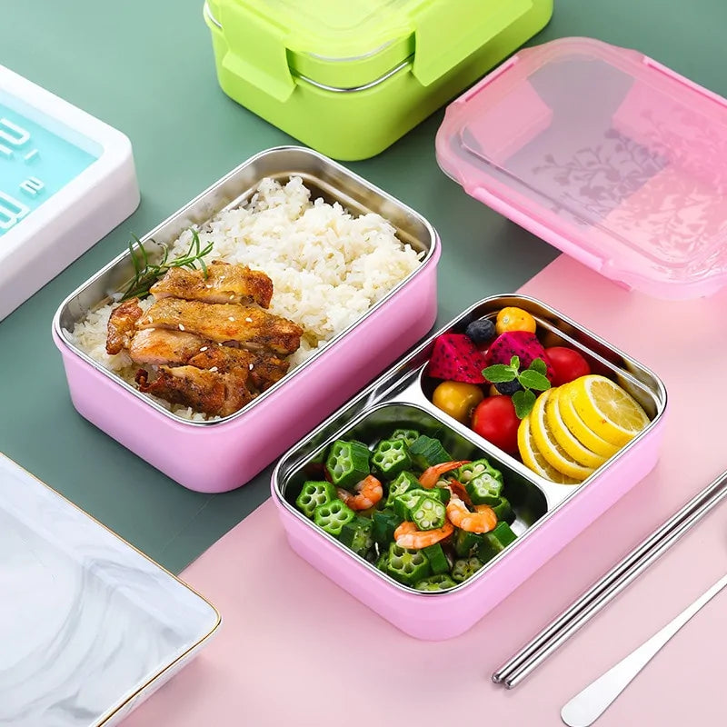 Stainless Steel Two-Layer Lunch Box Rieworkes