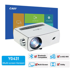HD Home Projector LED Mini Portable Rieworkes