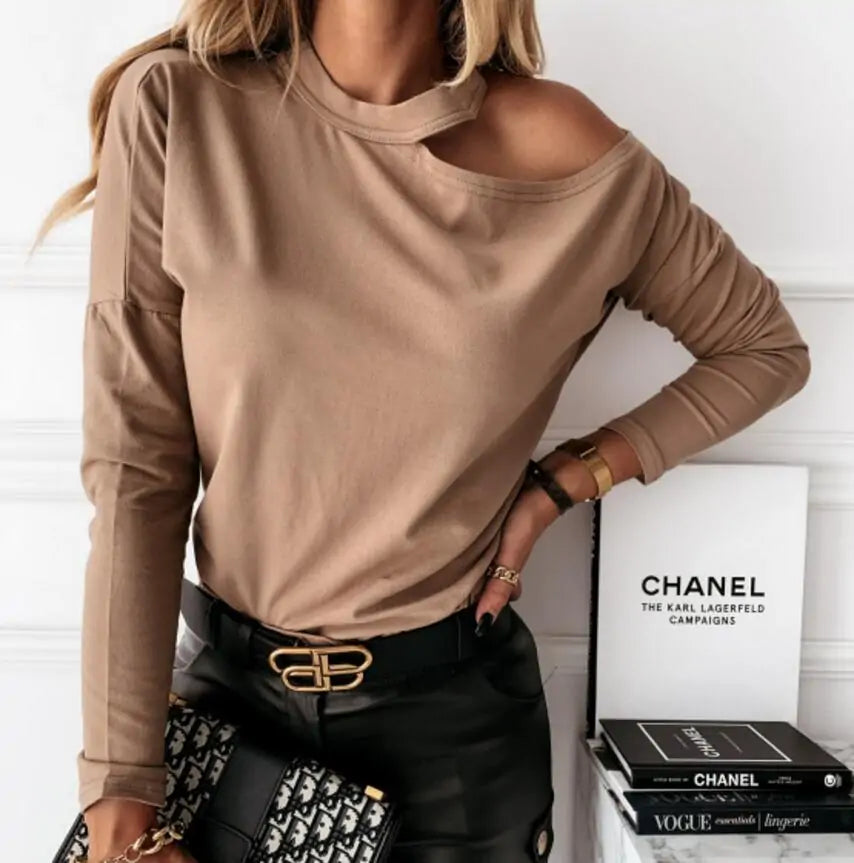 Elegant O-Neck Pullover Rieworkes
