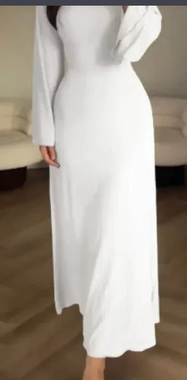 Long Sleeve Split Loose Leisure Professional Dress For Women Rieworkes